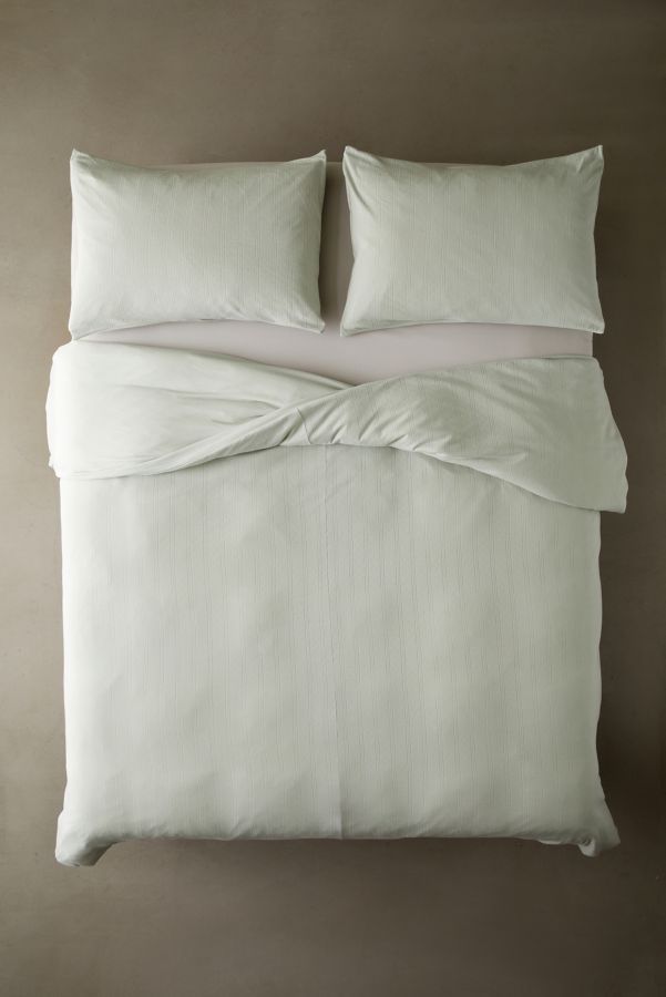 Slide View: 4: Pointelle Jersey Duvet Cover