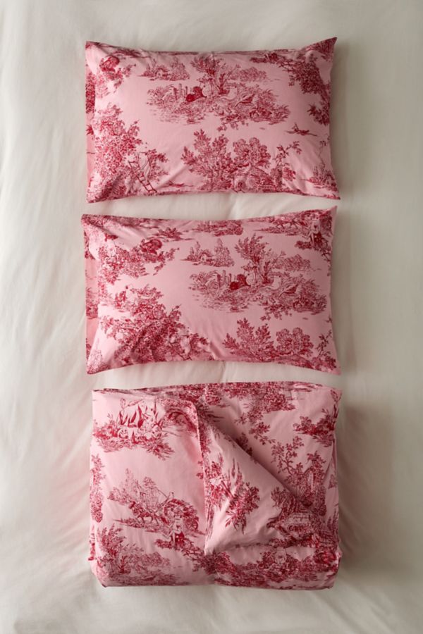 Slide View: 4: Frog Toile Duvet Set