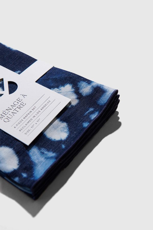 Slide View: 4: ATELIER SAUCIER Denim Napkin Set