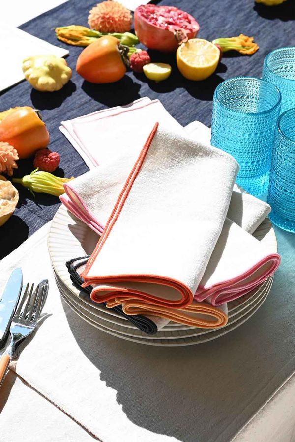 Slide View: 2: ATELIER SAUCIER Burlap Napkin Set