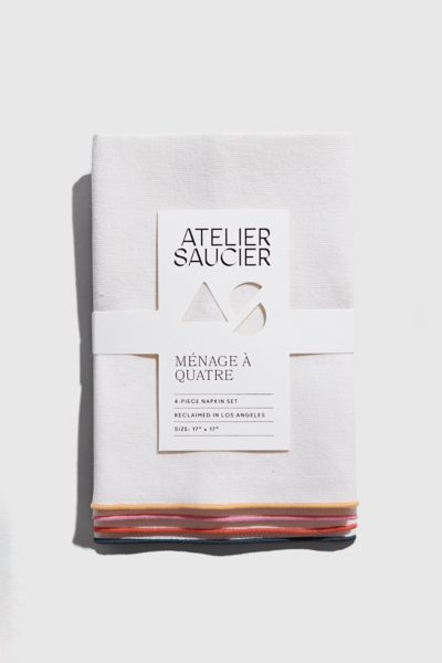 ATELIER SAUCIER Burlap Napkin Set