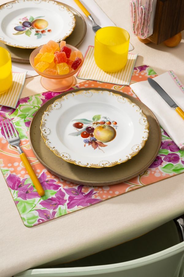 Slide View: 5: ATELIER SAUCIER Frill Trim Napkin Set