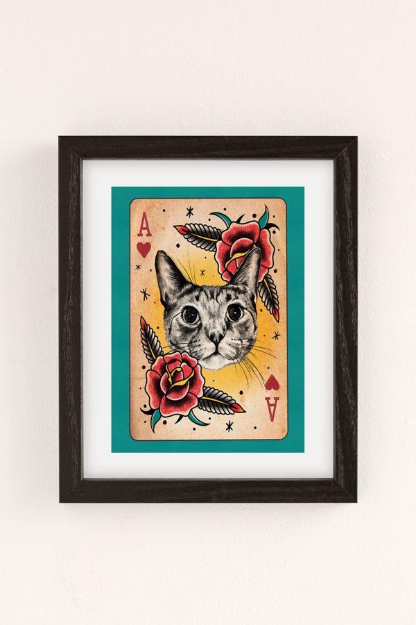 Slide View: 2: Samantha Koenig Ace Of Hearts Art Print