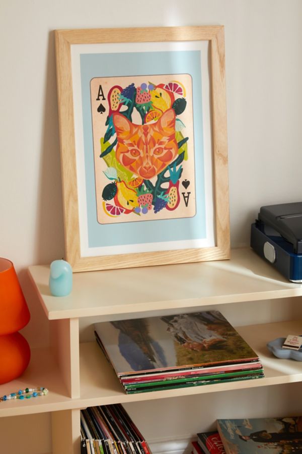 Slide View: 1: Samantha Koenig Ace Of Spades Hearts Art Print