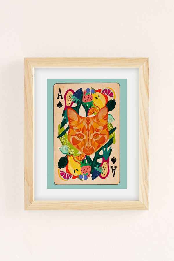 Slide View: 2: Samantha Koenig Ace Of Spades Hearts Art Print