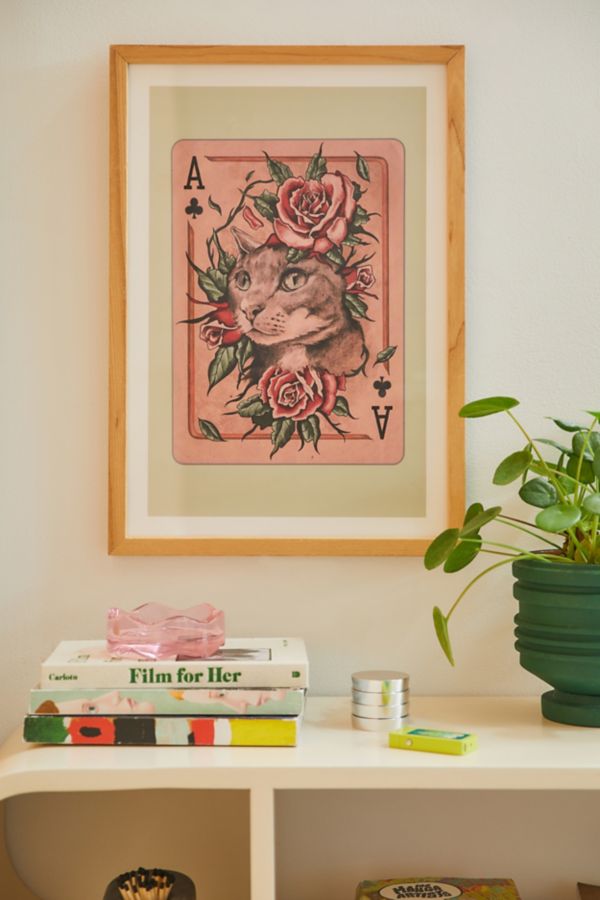 Slide View: 1: Samantha Koenig Ace Of Clubs Art Print