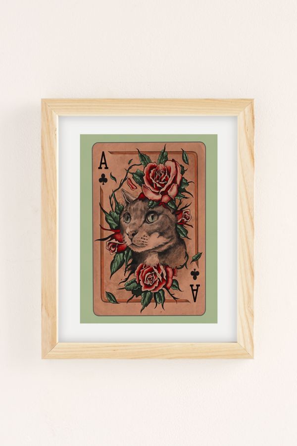 Slide View: 2: Samantha Koenig Ace Of Clubs Art Print