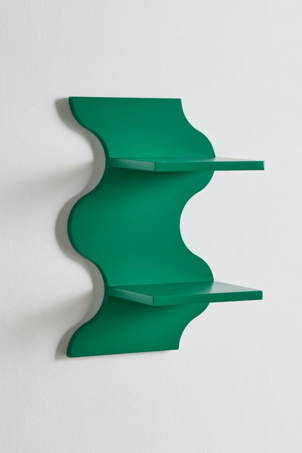 Slide View: 2: Squiggle Wall Shelf