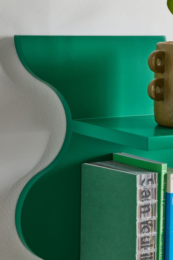 Slide View: 3: Squiggle Wall Shelf