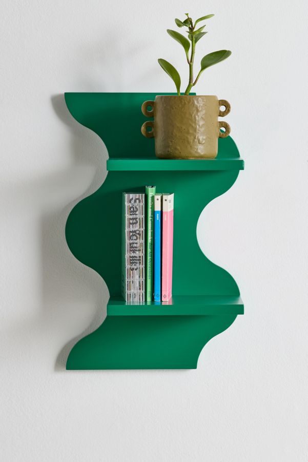 Slide View: 1: Squiggle Wall Shelf