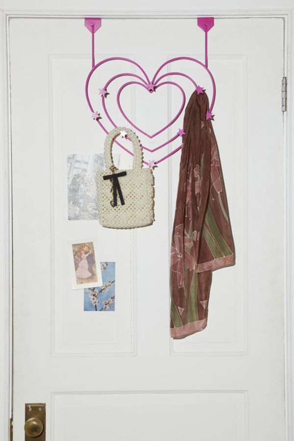 Slide View: 2: Heart Over-The-Door Multi-Hook