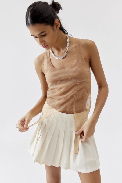 Haut Sans Manches en Tulle Transparent ESTHE