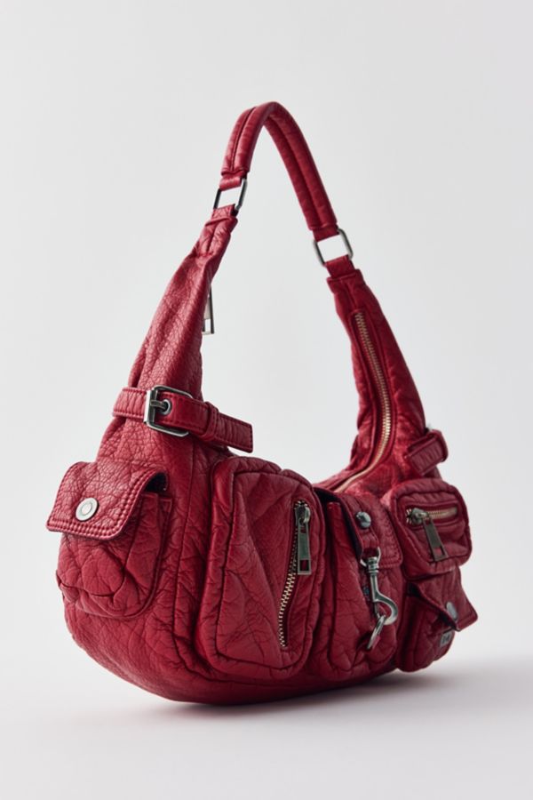 Slide View: 4: Silence + Noise Emily Washed Faux Leather Shoulder Bag