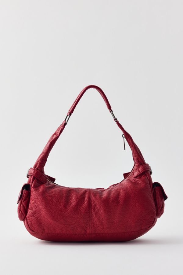 Slide View: 5: Silence + Noise Emily Washed Faux Leather Shoulder Bag