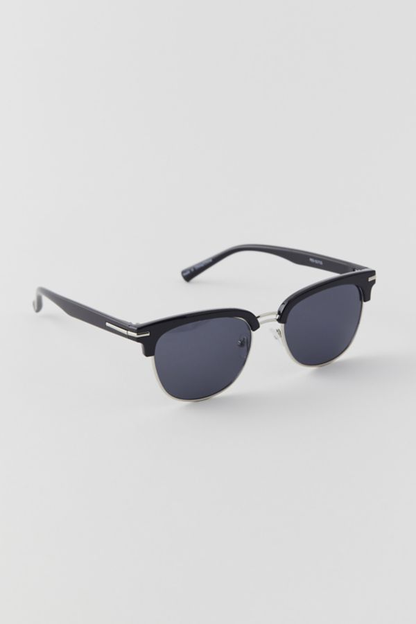 Slide View: 2: Hudson Square Half-Frame Sunglasses