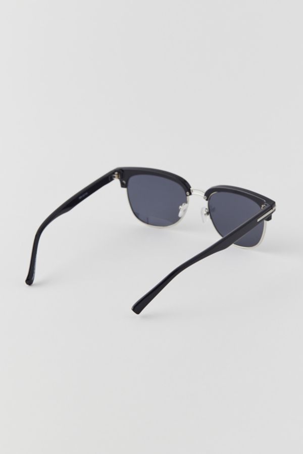 Slide View: 4: Hudson Square Half-Frame Sunglasses