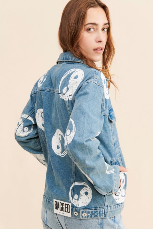 Slide View: 2: The Ragged Priest Dropout Bleach Denim Jacket