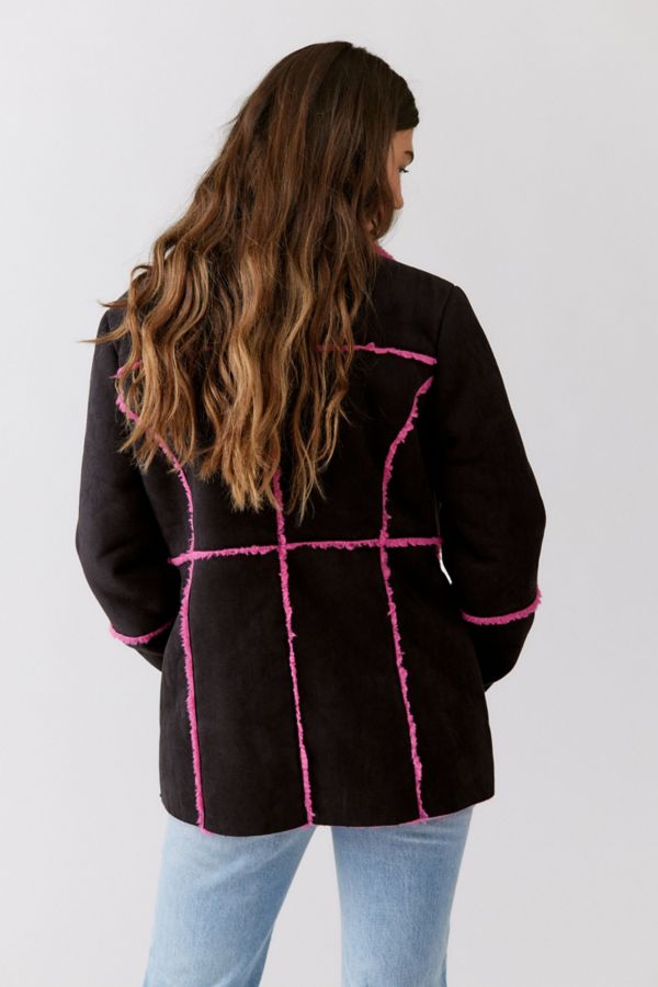 Slide View: 2: UO Julia Sherpa Lined Jacket