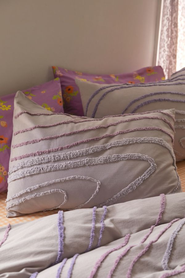 Slide View: 1: Swirl Tufted Sham Set