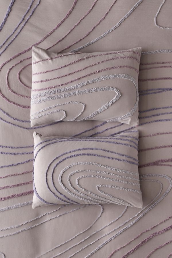 Slide View: 2: Swirl Tufted Sham Set