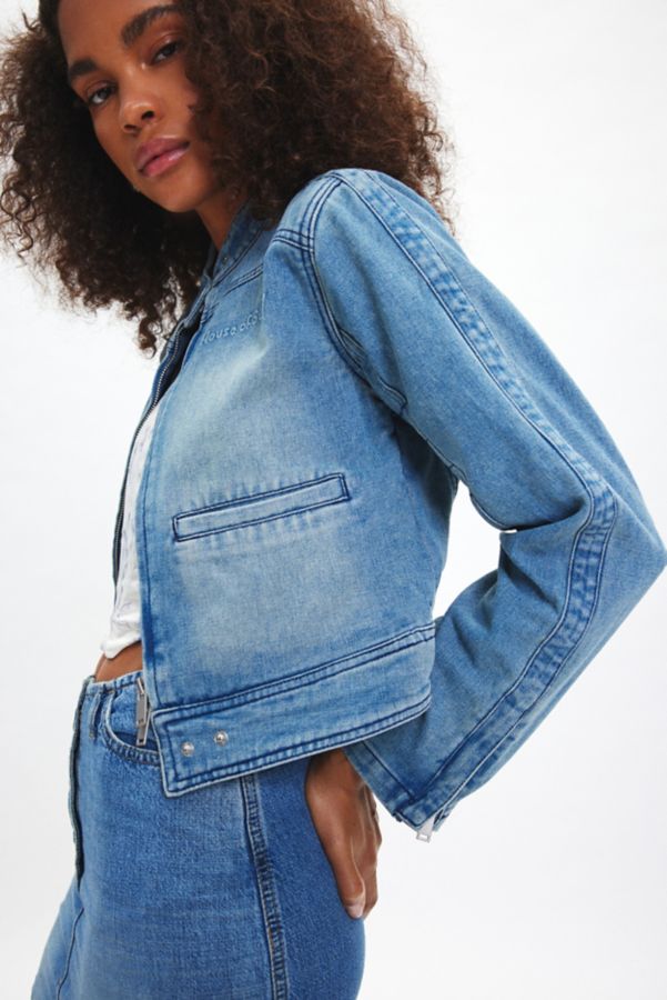 Slide View: 1: Veste En Denim Mini Racing Take A Trip House Of Sunny