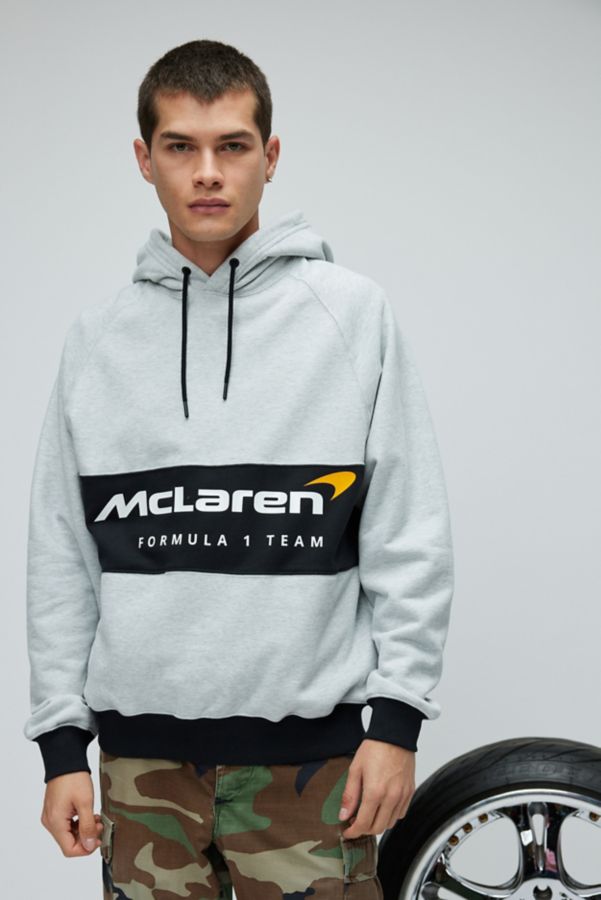 Slide View: 1: Levi's® X McLaren Racing Paneled Logo Hoodie Sweatshirt