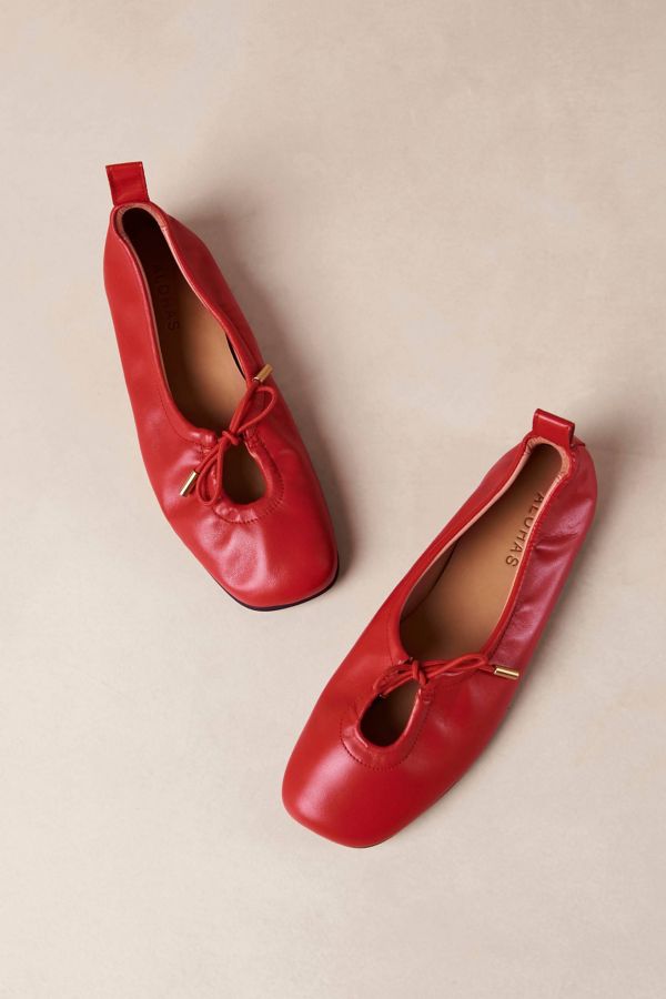 Slide View: 5: ALOHAS Rosalind Leather Ballet Flats