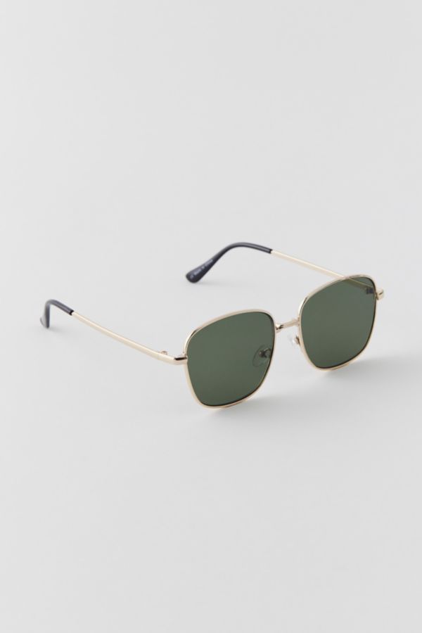 Slide View: 2: UO Essential Metal Square Sunglasses