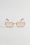 Thumbnail View 1: Carter Rimless Rectangle Sunglasses