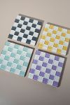 Thumbnail View 4: Subtle Art Studios Square Checkered Glass Tile Tray