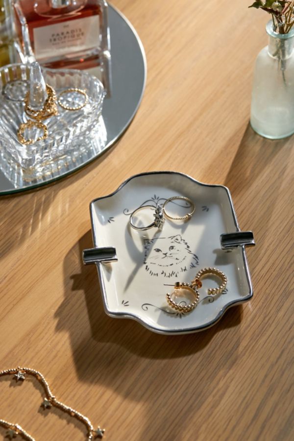 Slide View: 1: Ornate Ashtray Catch-All Dish