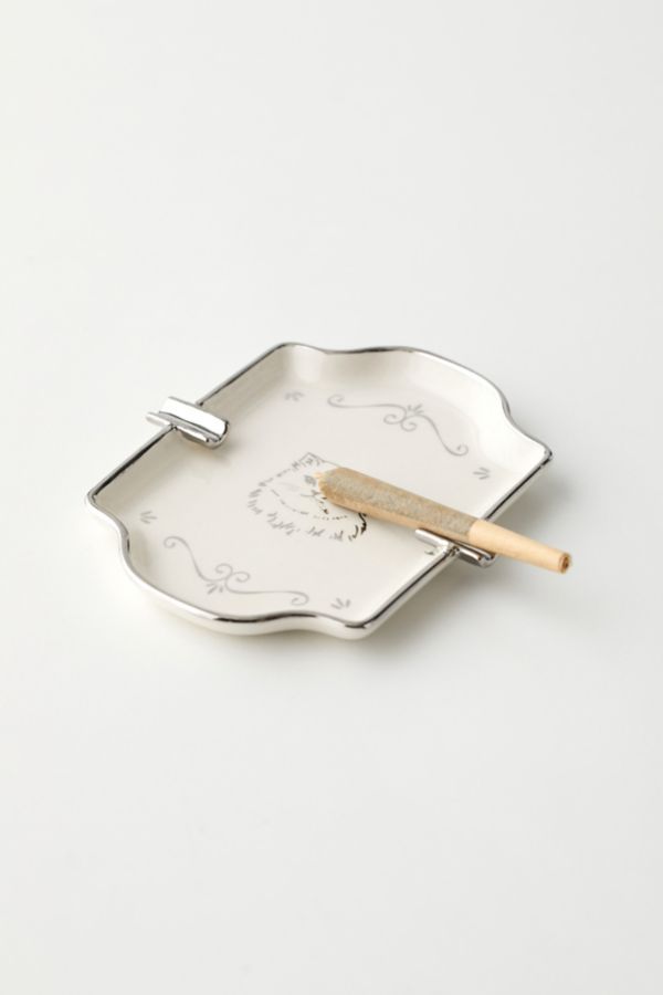 Slide View: 4: Ornate Ashtray Catch-All Dish