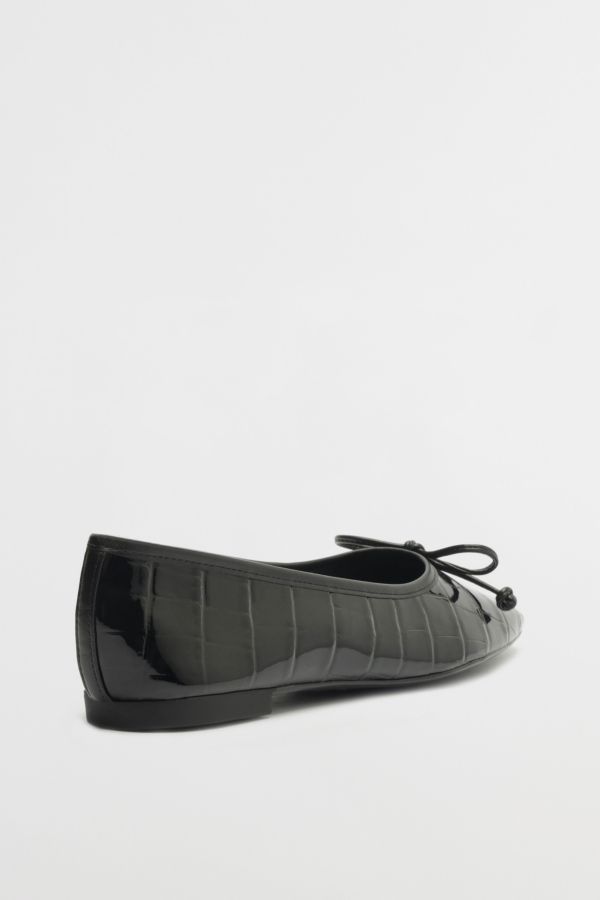 Slide View: 4: Schutz Arissa Leather Croc Ballet Flat