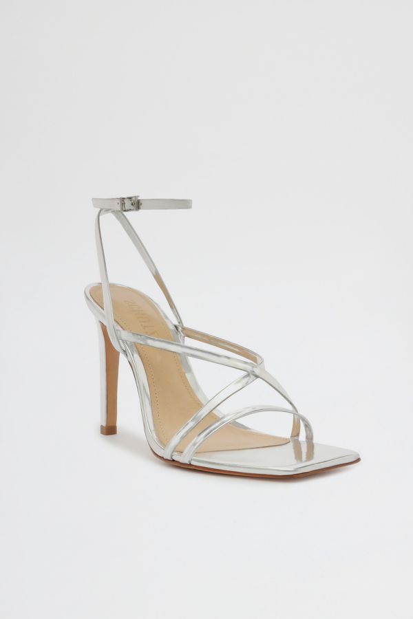 Slide View: 2: Schutz Bari Leather Strappy Heel