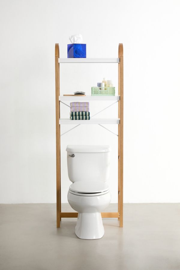 Slide View: 1: Bella Over-The-Toilet Storage Shelf