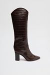 Thumbnail View 2: Schutz Maryana Leather Knee-High Croc Boot