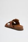 Thumbnail View 5: Schutz Enola Woven Leather Buckle Slide