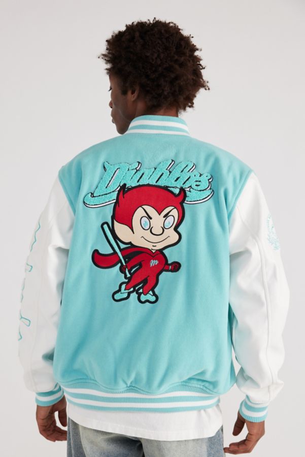 Slide View: 1: New Era Diablos Rojos Del Mexico Patch Bomber Jacket