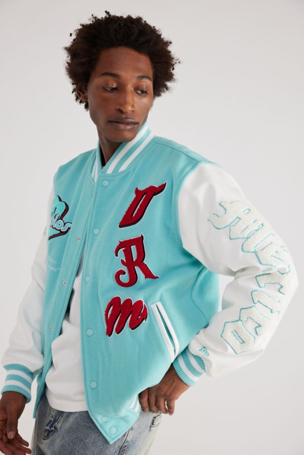 Slide View: 5: New Era Diablos Rojos Del Mexico Patch Bomber Jacket