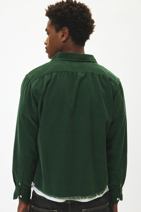 Slide View: 2: Urban Renewal Remade Overdyed Raw Crop Cord Long Sleeve Shirt