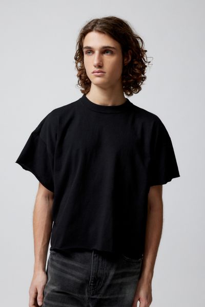 Urban Renewal Remade Boxy Cropped Raw Cut Tee