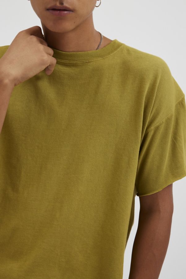 Slide View: 4: Urban Renewal Remade Boxy Cropped Raw Cut Tee