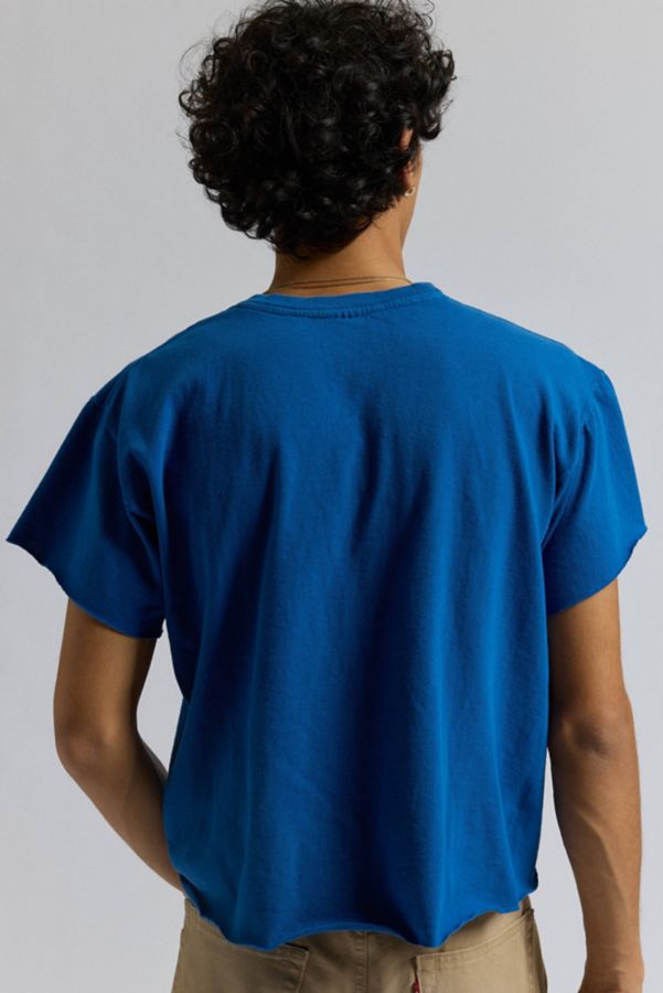 Slide View: 2: Urban Renewal Remade Boxy Cropped Raw Cut Tee