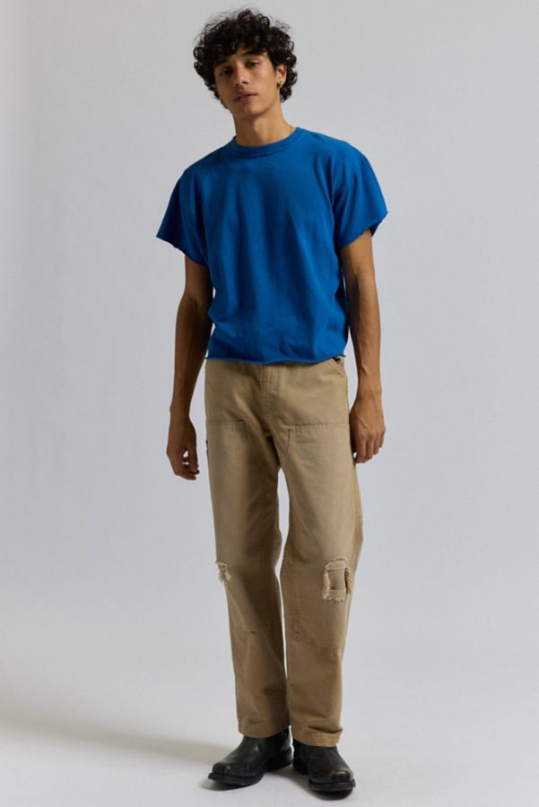 Slide View: 3: Urban Renewal Remade Boxy Cropped Raw Cut Tee