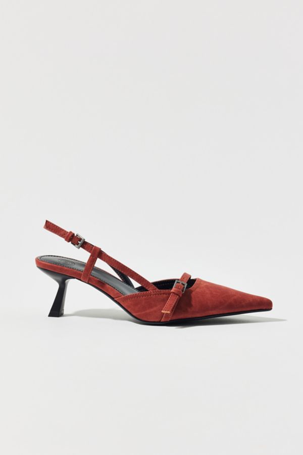 Slide View: 2: UO Capri Buckle Slingback Heel