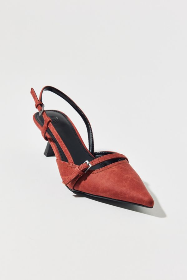 Slide View: 3: UO Capri Buckle Slingback Heel