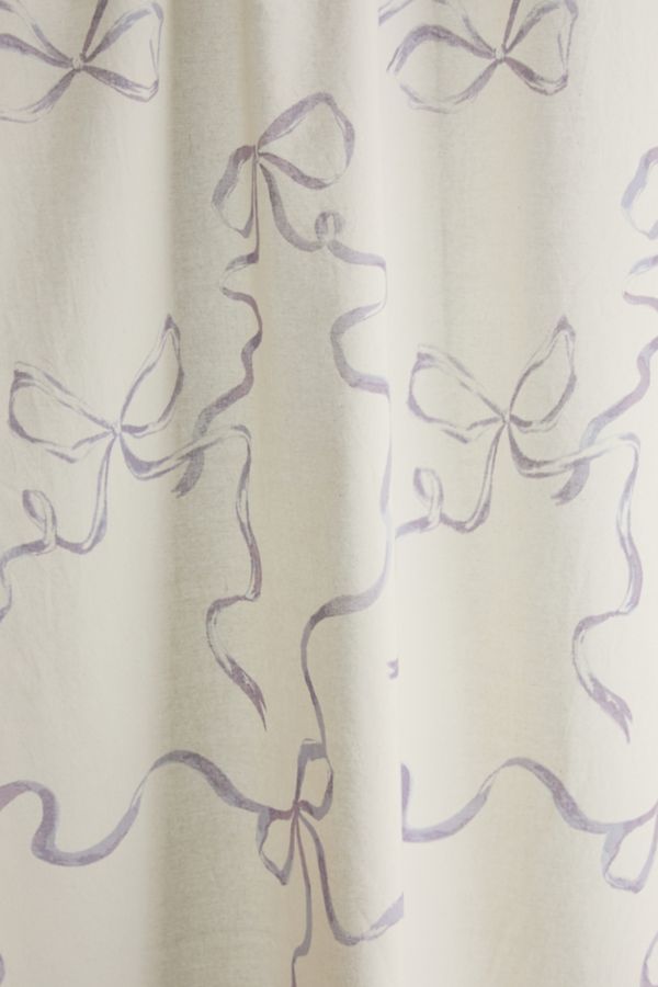 Slide View: 2: Printed Bows Shower Curtain