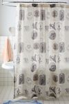 Thumbnail View 1: Coastal Vibes Patterned Shower Curtain