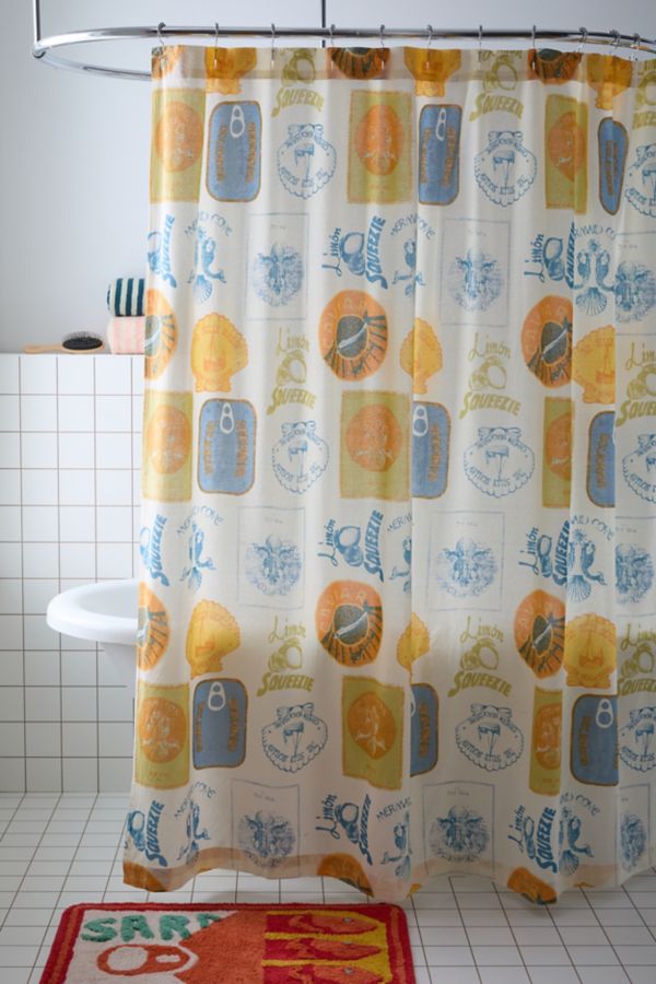 Slide View: 1: Coastal Vibes Shower Curtain