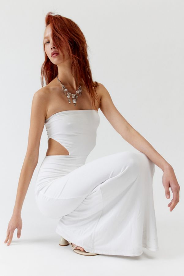 Slide View: 1: AFRM Livia Knit Cutout Strapless Maxi Dress